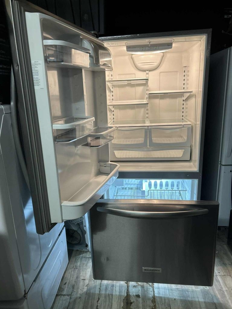 Stainless Steel Kitchen Aid Refrigerator 
