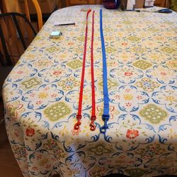 Small Pet Leashes 48" Long. Brand New. One Blue and 2 Red One. $5.00 EACH 