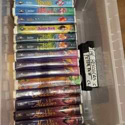 Disney Black Diamond VHS Tapes