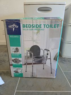 Free - Medline Bedside Toilet (Clean)