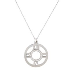 Tiffany & Co. 18K Diamond Atlas Pendant 