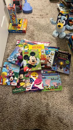 Coloring and Activity/Sticker Books. Disney, Peppa Pig, Paw Patrol