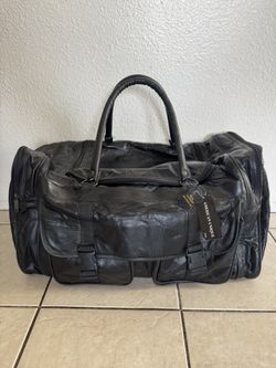 NEW Leather Duffel Bag 