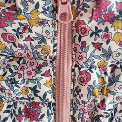 New - Puffy Puff Jacket Coat Liberty Flowers Pink Girl Teen