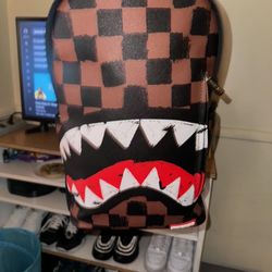 Spray ground Brown Checkers Back Pack 