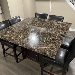 7-Piece Counter Height Dining Table