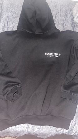 Black essentials hoodie