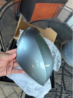 Q50 Stock Mirror Caps - Hagane Blue