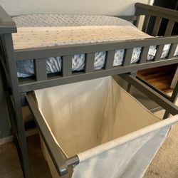 Gray  baby Changing Table