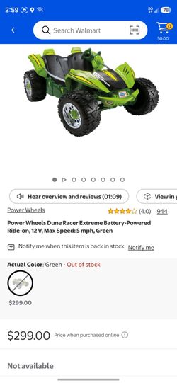 Power wheels dune racer extreme