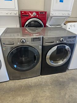 Used LG Washer And Gas Dryer Front Load