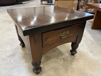 PENNSYLVANIA HOUSE Espresso Stained Single Drawer Accent Table