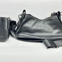Madden NYC Black Crossbody Handbag w/ Pouch 