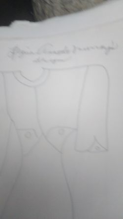 Dress design sketches