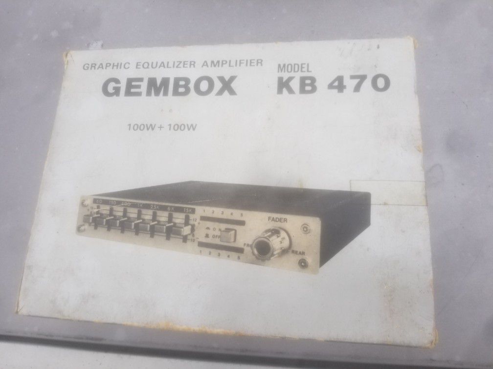 Vintage Equalizer Amplifier 