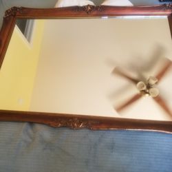 Antique. Mirrow With Some Copper Colors 