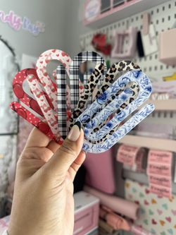 Jumbo Acrylic Paperclips (Sold Individually!)