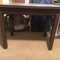 Heavy Metal Table With Drawer-industrial Style