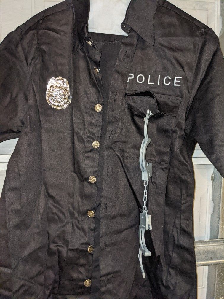 Halloween Cop Shirt Costume