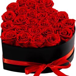 27 Forver Preserved Flowers in a Heart Box, Flowers for Her,Eternal Roses Flowers for Delivery Prime, Flowers Birthday Gifts for Women Mom Grandma Wif