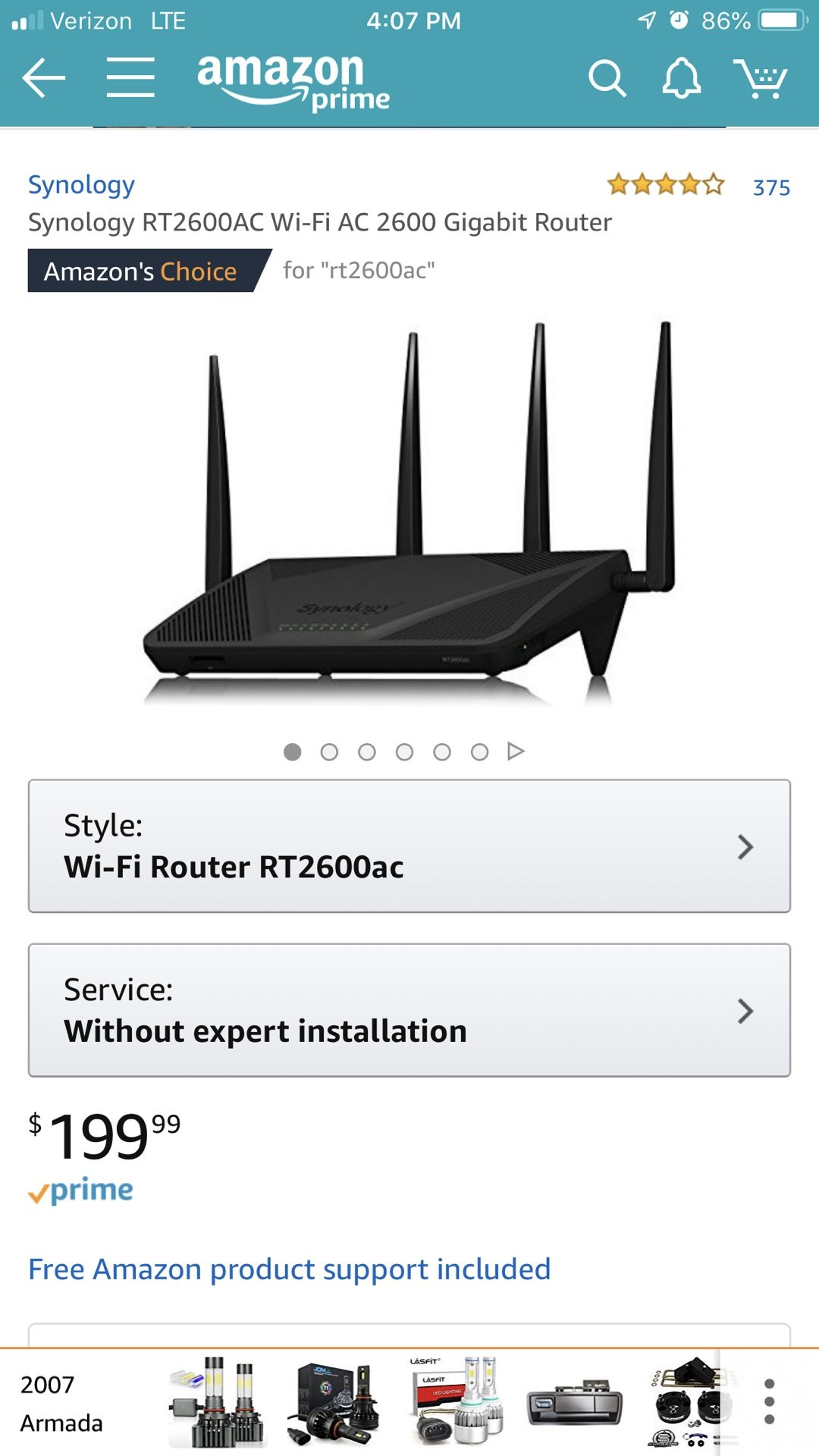 Synology RTC2600ac WiFi AC 2600 Gigabit Router