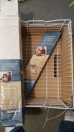 Epoxy covered wire drawers closet maid California closet