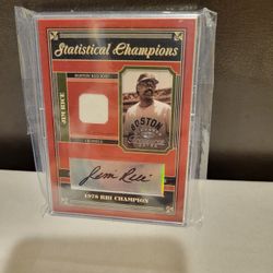 Jim Rice Boston Red Sox Signed Auto Card MINT