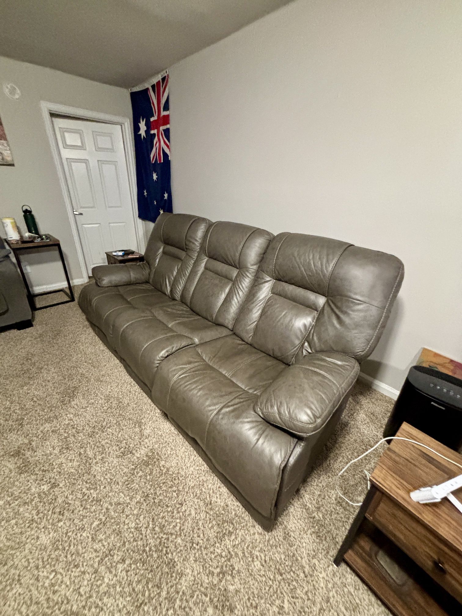 Leather Power Reclining Couch *BEST OFFER*