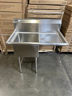 Prep Sink Brand New NSF Stainless Steel Commercial Compartment Sink 16GA – Nordsteel #1