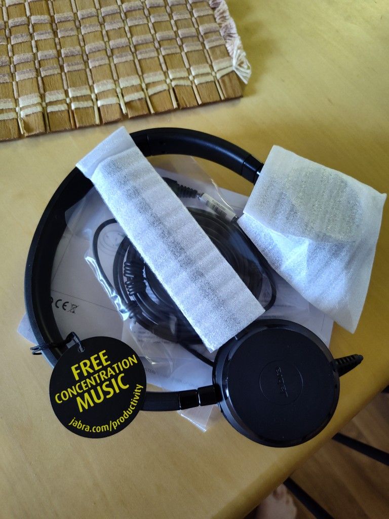 ($25) New Jabra Evolve 20 USB Wired Headset