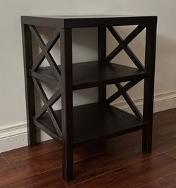 One Bedside Table with Shelves