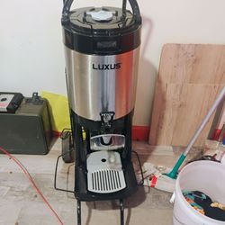 Fetco Luxus  thermal coffee dispenser and rolling cart