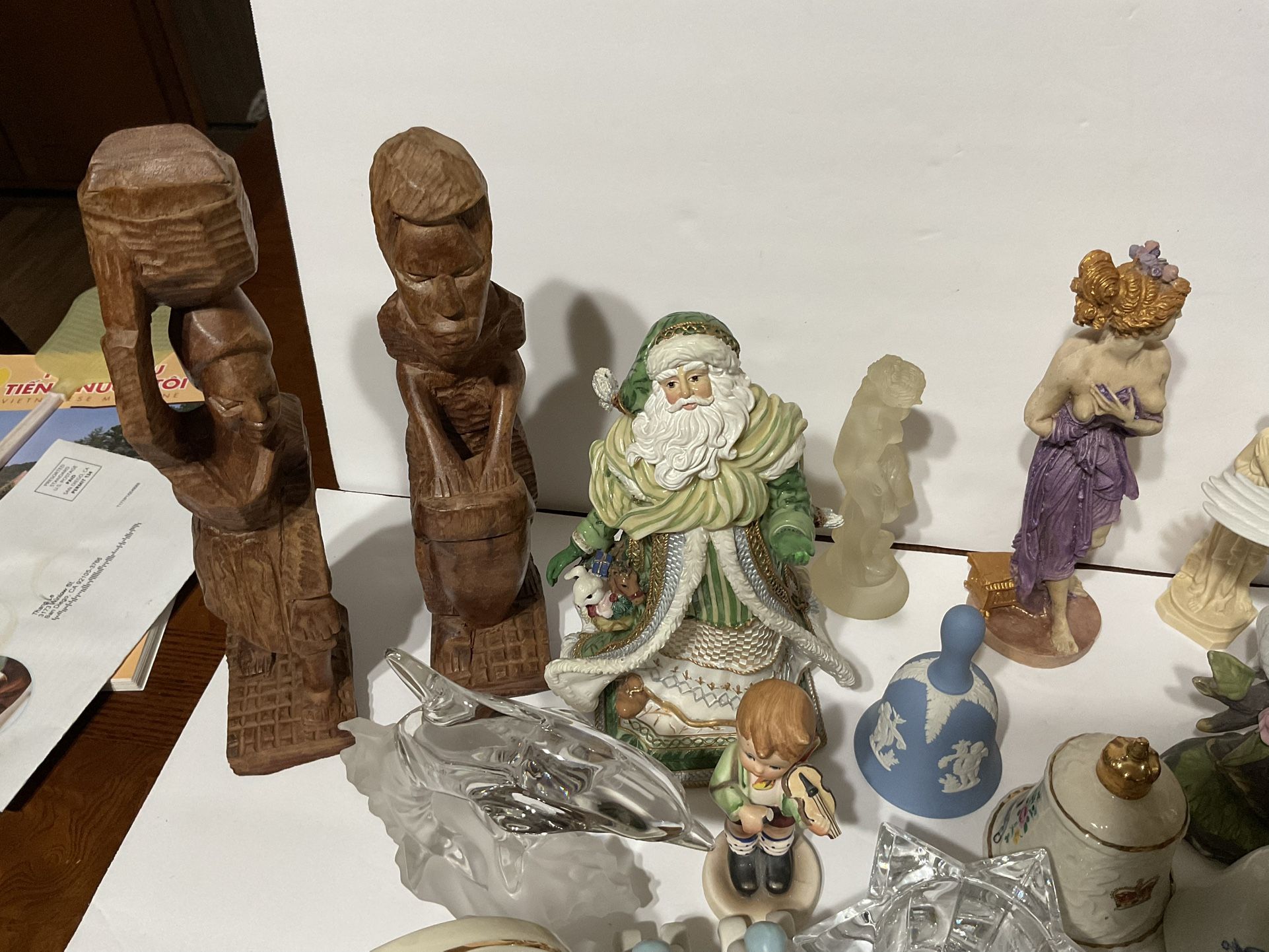 Vintage Lenox Frame,Porcelain Figurine,bell,candle Holder,glass Animal,crystal,lamp And More