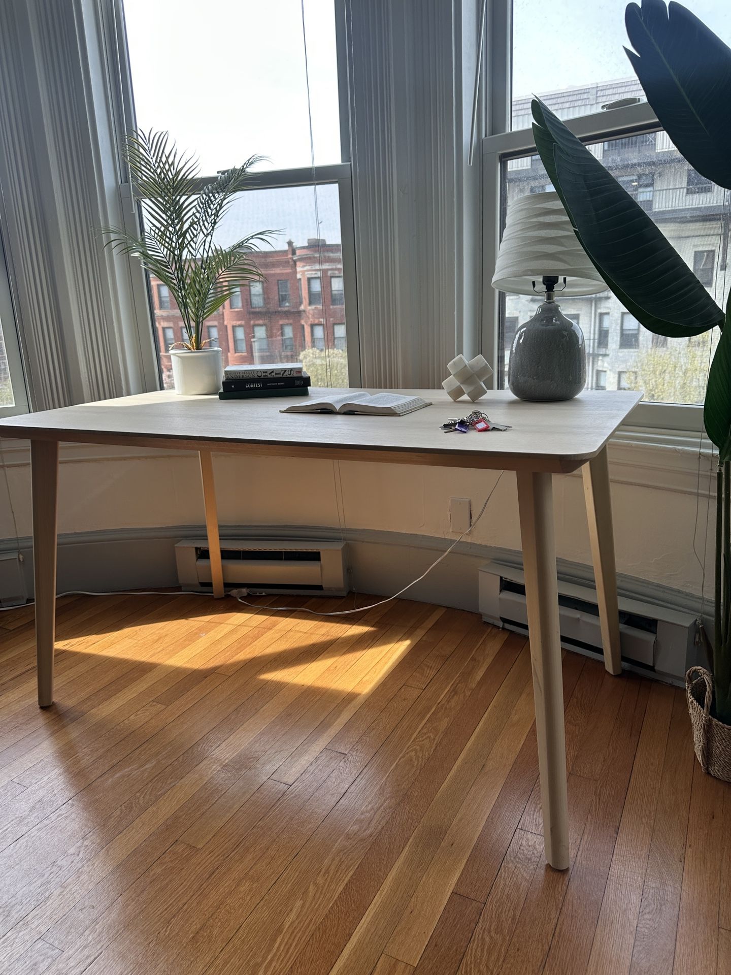 WOODEN IKEA LISABO TABLE