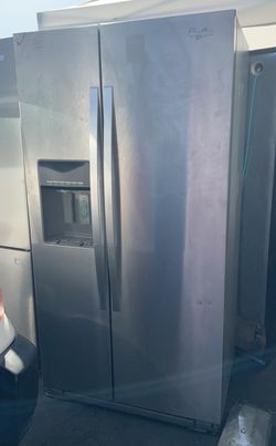 Whirlpool Side-by-Side Stainless Steel Refrigerator Fridge
