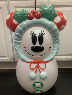 Snowman Minnie Indoor or Outdoor Light Up Decoration