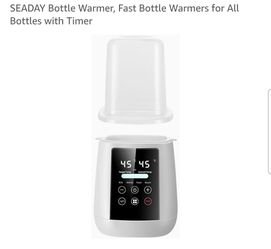 SEADAY Bottle Warmer, Fast Bottle Warmers for All Bottles with Timer
