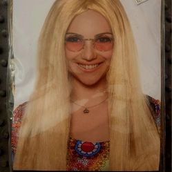 Sunshine Day Blonde Wig With Flowers