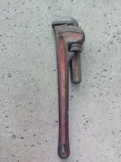 Ridgid 18 inch pipe wrench