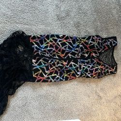 Lace Multi Colored Dress