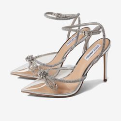 Clear Steve Madden Arla Heels Size 9.5