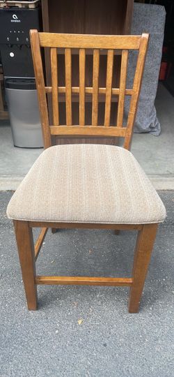 Wood Counter Height Bar Chair