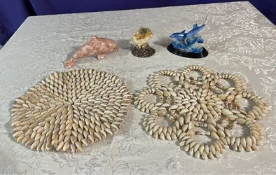Cowrie Shell Placemats Set of Two & Souvenirs