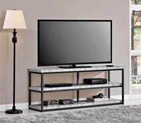TV Stand for TVs up to 65", Light Concrete,Entertainment Center