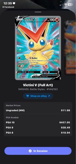 Victini V Full Art Pokémon Card