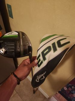 Callaway Golf Epic Max Driver 9.0° Graphite Shaft HZRDUS Smoke 6.0 Stiff S Flex RH - with HeadCover