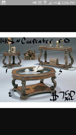 Real Wood SOLID 3 PC LIVING ROOM SET