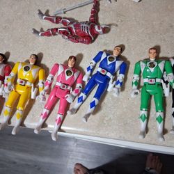 90s Power Ranger Flip Head Action Fugure