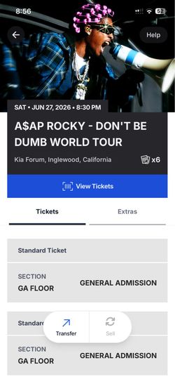A$AP Rocky  Don’t Be Dumb World Tour Saturday June 27