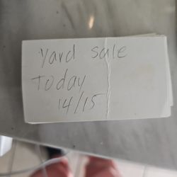 Yard Sale